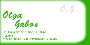 olga gabos business card